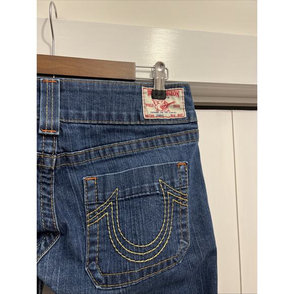 True Religion Sammy Jeans Size 29, Measure 32x29 Flared Leg Low Rise 7.5” - Picture 4 of 11